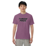 Throw Pros Bk/Wt garment-dyed heavyweight t-shirt