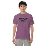 Throw Pros Bk/Wt garment-dyed heavyweight t-shirt