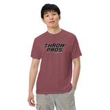 Throw Pros Bk/Wt garment-dyed heavyweight t-shirt