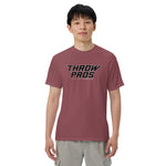 Throw Pros Bk/Wt garment-dyed heavyweight t-shirt