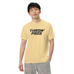 Throw Pros Bk/Wt garment-dyed heavyweight t-shirt