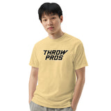 Throw Pros Bk/Wt garment-dyed heavyweight t-shirt