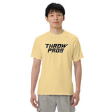 Throw Pros Bk/Wt garment-dyed heavyweight t-shirt