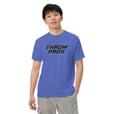 Throw Pros Bk/Wt garment-dyed heavyweight t-shirt