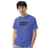 Throw Pros Bk/Wt garment-dyed heavyweight t-shirt