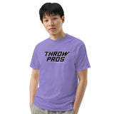 Throw Pros Bk/Wt garment-dyed heavyweight t-shirt