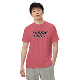 Throw Pros Bk/Wt garment-dyed heavyweight t-shirt